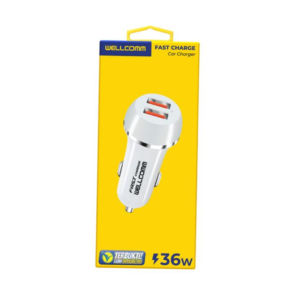 Travel Charger Wellcomm TC Plug In Mobil 2 USB W2 Original Norton Bali Smartphone - Image 2